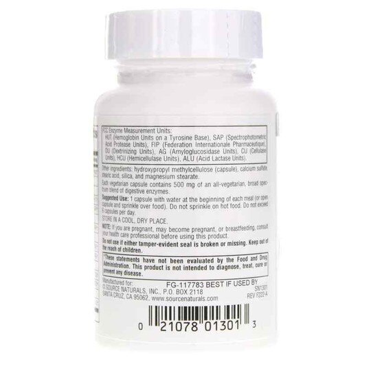 Essential Enzymes 500 Mg Vegetarian, SNN